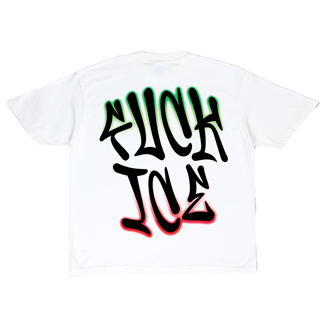 No Raids No Fear White Tee